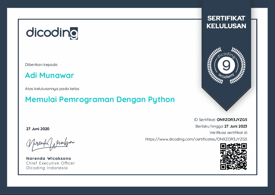 Memulai Pemrograman Dengan Python